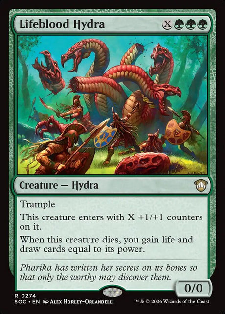 Lifeblood Hydra (274) - Secrets of Strixhaven Commander (SOC)