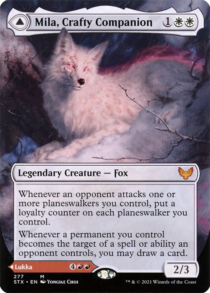 Mila, Crafty Companion // Lukka, Wayward Bonder (277) - Strixhaven: School of Mages (STX)