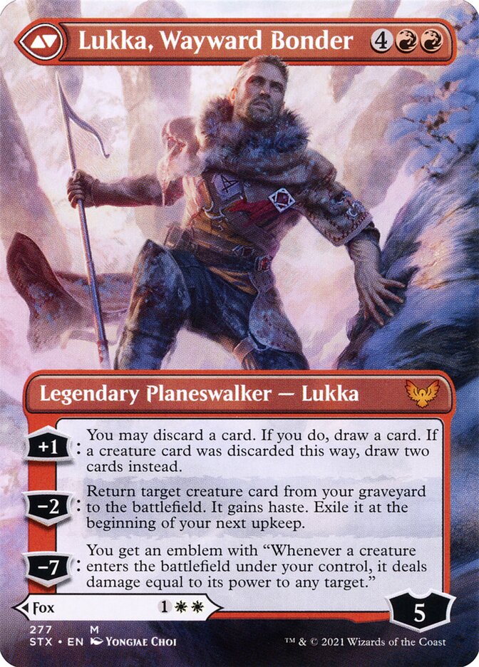 Mila, Crafty Companion // Lukka, Wayward Bonder (277) - Strixhaven: School of Mages (STX)