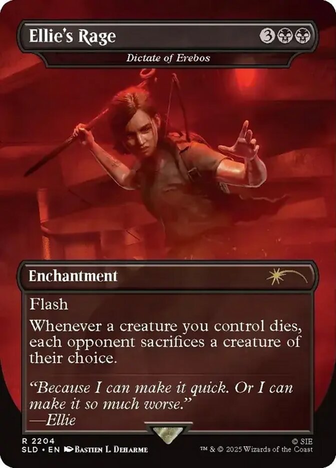Ellie's Rage - Dictate of Erebos (2204) - Secret Lair Drop (SLD)