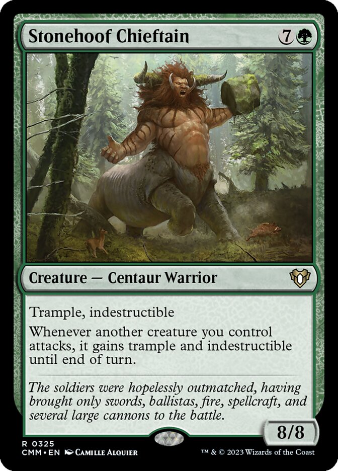 Stonehoof Chieftain (325) - Commander Masters (CMM)