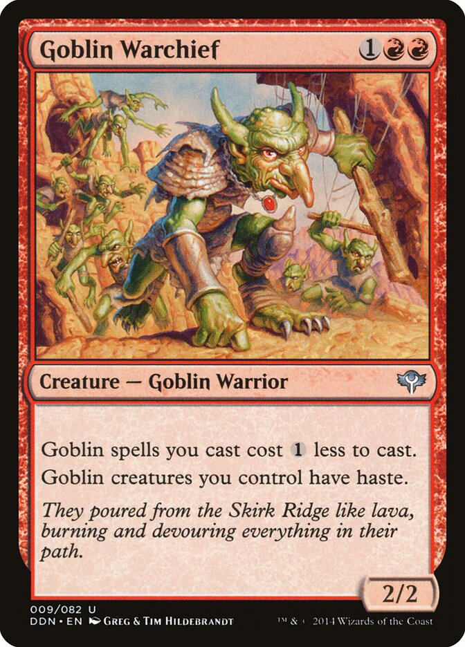 Goblin Warchief (9) - Duel Decks: Speed vs. Cunning (DDN)