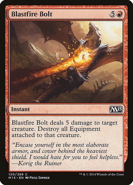 Blastfire Bolt (130) - Magic 2015 (M15)