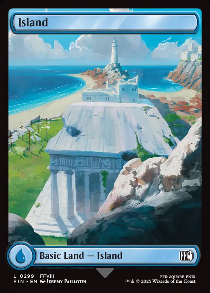 Island (299) - [Foil, Full Art] Final Fantasy (FIN)
