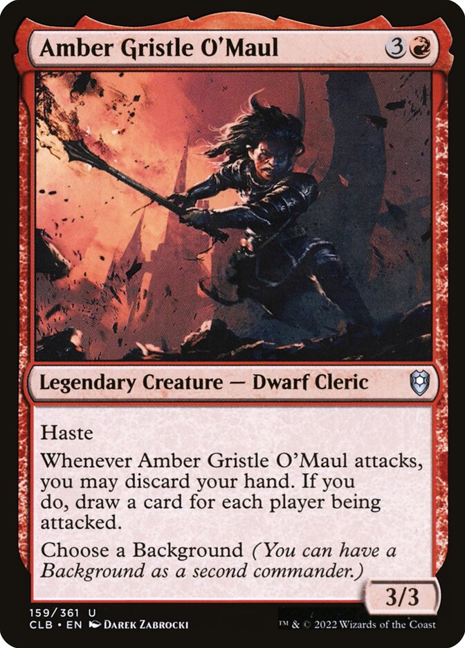 Amber Gristle O'Maul (159) - Commander Legends: Battle for Baldur's Gate (CLB)