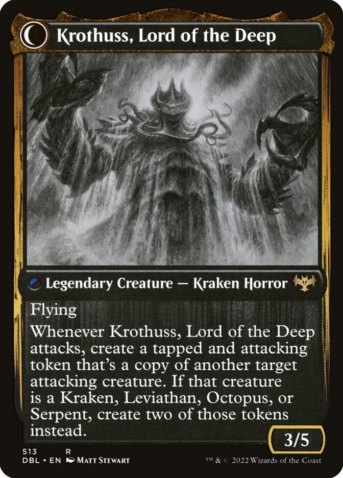 Runo Stromkirk // Krothuss, Lord of the Deep (513) - Innistrad: Double Feature (DBL)