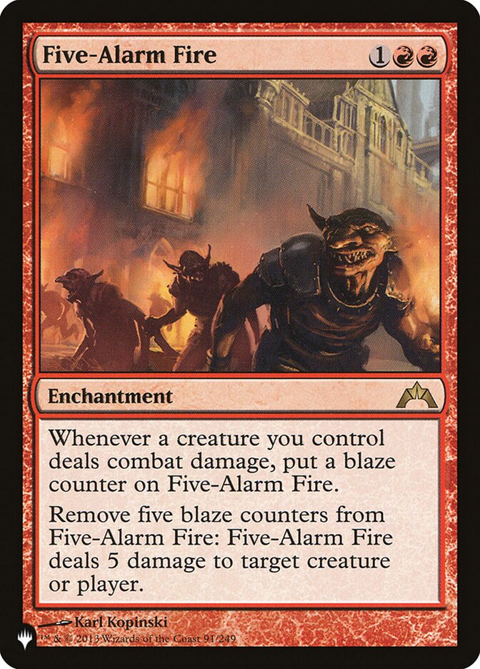 Five-Alarm Fire (GTC-91) - The List (PLST)