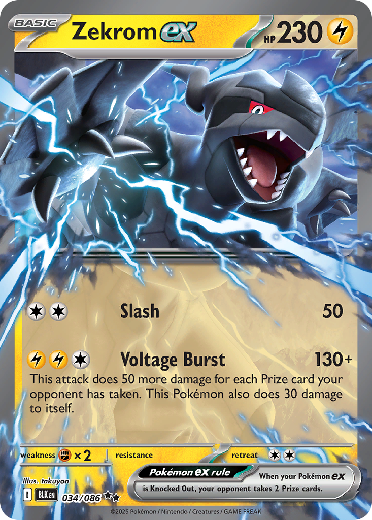 Zekrom ex (34/86) - Black Bolt (BLK)