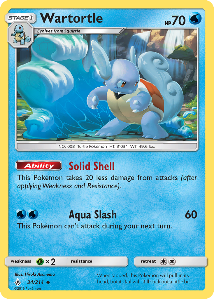 Wartortle (34/214) - Unbroken Bonds (UNB)
