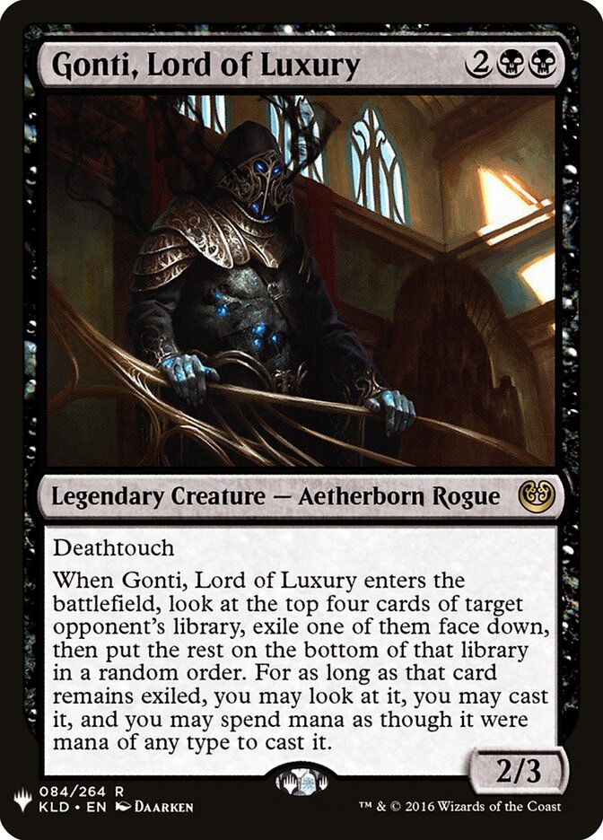 Gonti, Lord of Luxury (KLD-84) - The List (PLST)