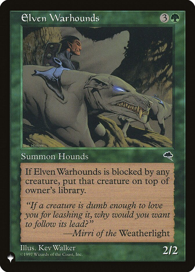 Elven Warhounds (TMP-225) - The List (PLST)