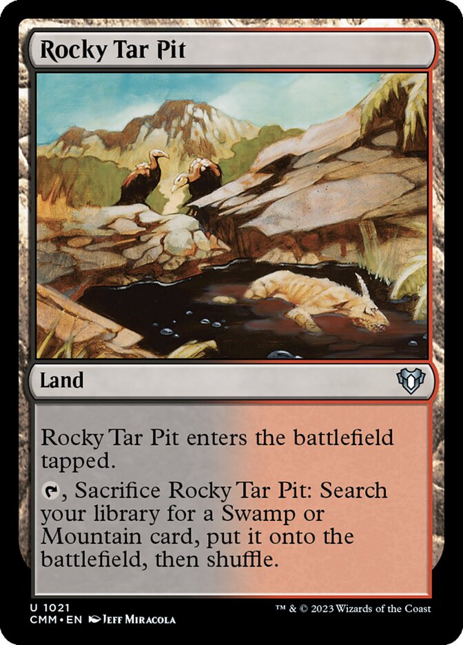 Rocky Tar Pit (1021) - Commander Masters (CMM)