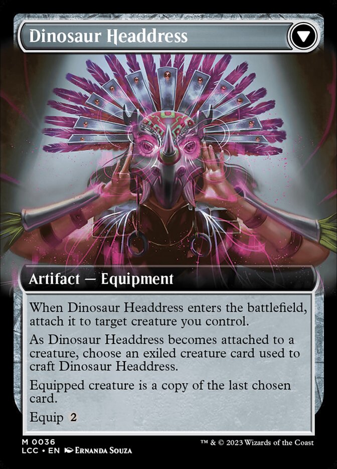 Paleontologist's Pick-Axe // Dinosaur Headdress (36) - The Lost Caverns of Ixalan Commander (LCC)