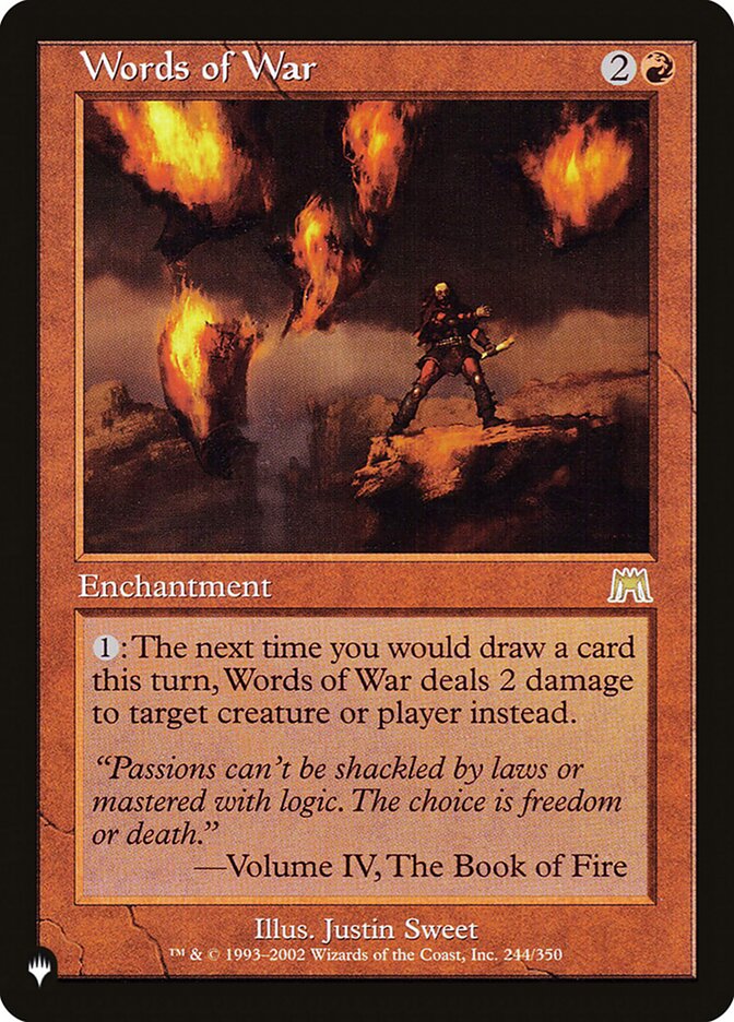 Words of War (ONS-244) - The List (PLST)