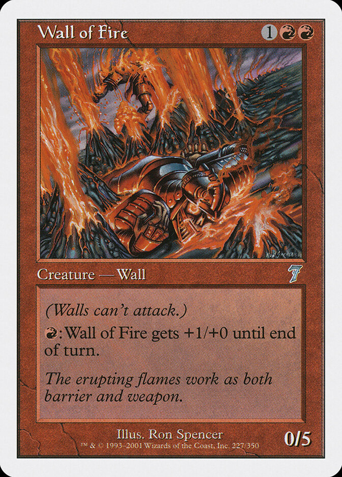 Wall of Fire (227) - Seventh Edition (7ED)