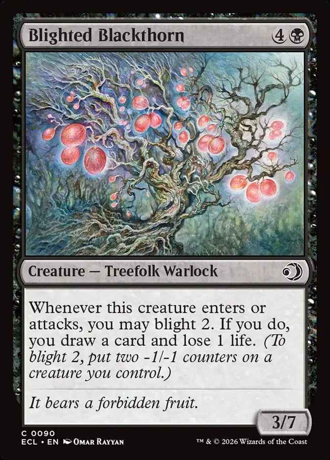Blighted Blackthorn (90) - Lorwyn Eclipsed (ECL)