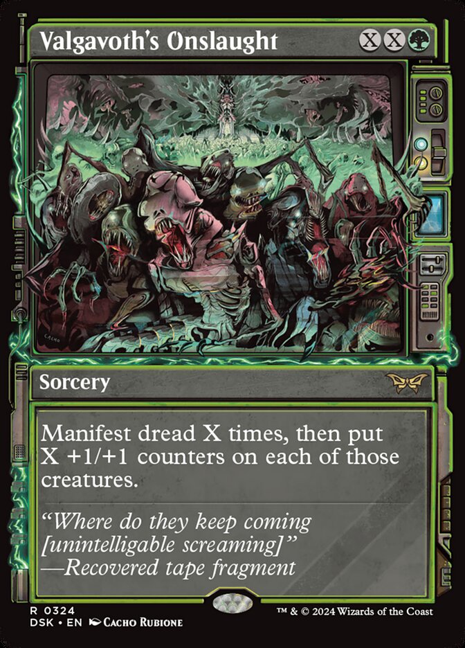 Valgavoth's Onslaught - [Foil, Showcase] Duskmourn: House of Horror (DSK)