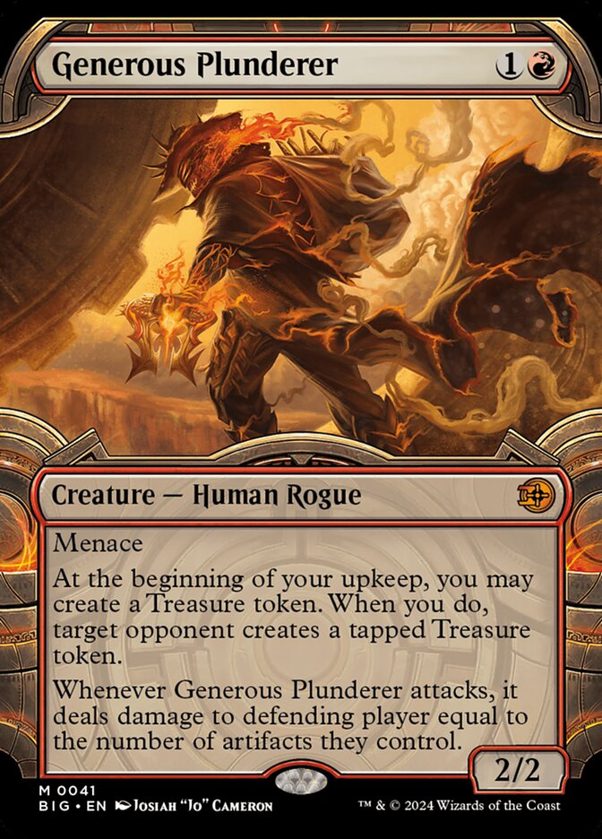 Generous Plunderer - [Foil, Showcase] The Big Score (BIG)