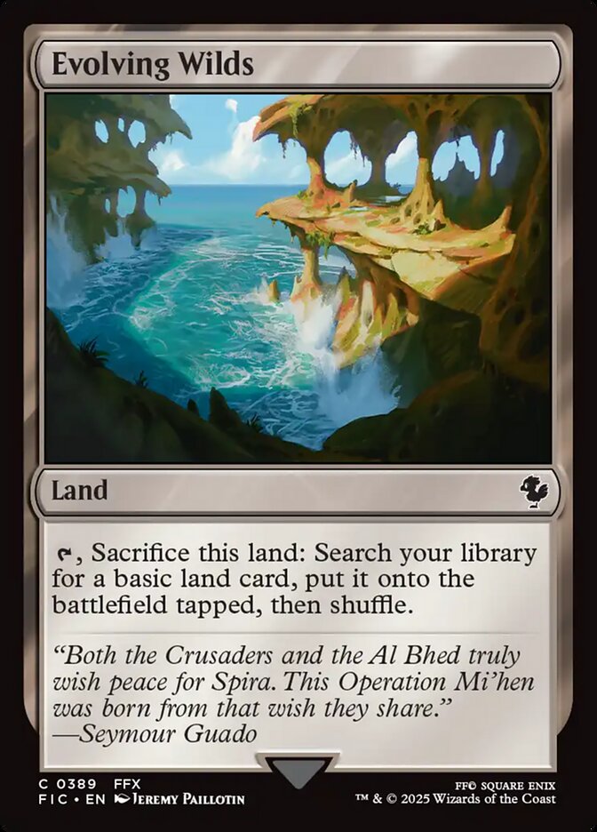 Evolving Wilds (389) - [Surge Foil] Final Fantasy Commander (FIC)