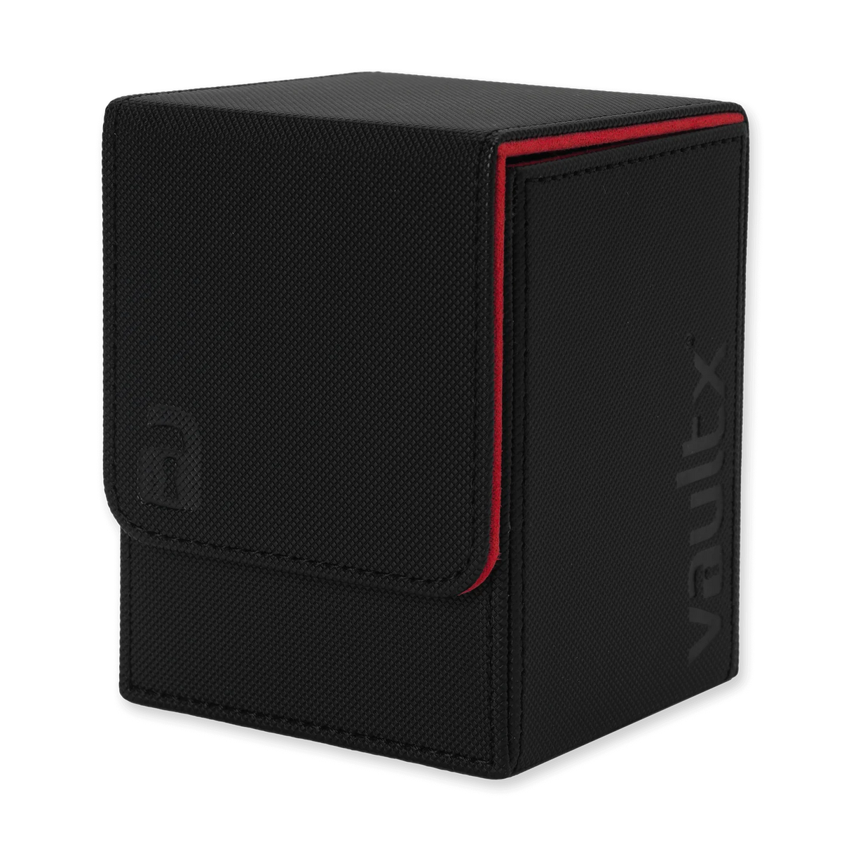 Vault X Premium Toploading Deck Box 80+ - Black/Electric Red