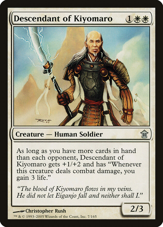Descendant of Kiyomaro (7) - Saviors of Kamigawa (SOK)