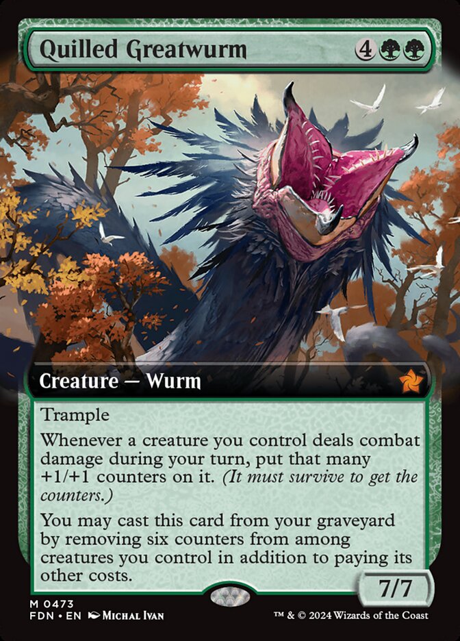 Quilled Greatwurm (473) - Foundations (FDN)