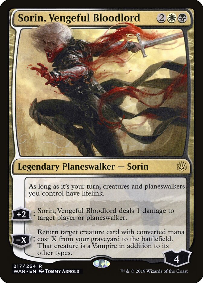 Sorin, Vengeful Bloodlord (217) - War of the Spark (WAR)