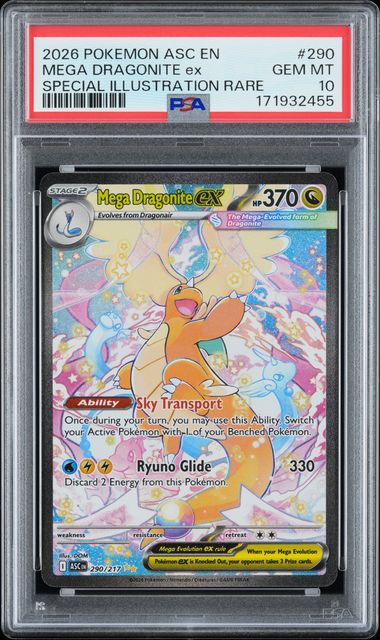 Mega Dragonite ex #290 - [Graded PSA 10] ME: Ascended Heroes (ASC)