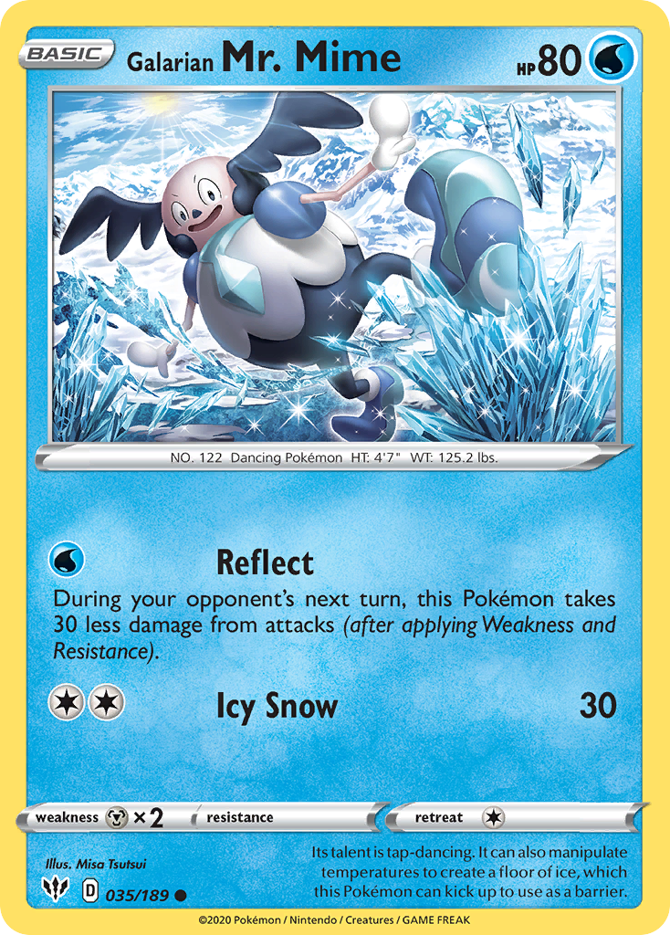 Galarian Mr. Mime (35/189) - [Reverse Holo] Darkness Ablaze (DAA)