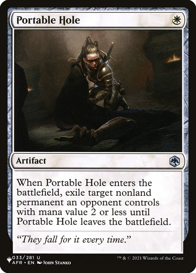 Portable Hole (AFR-33) - The List (PLST)