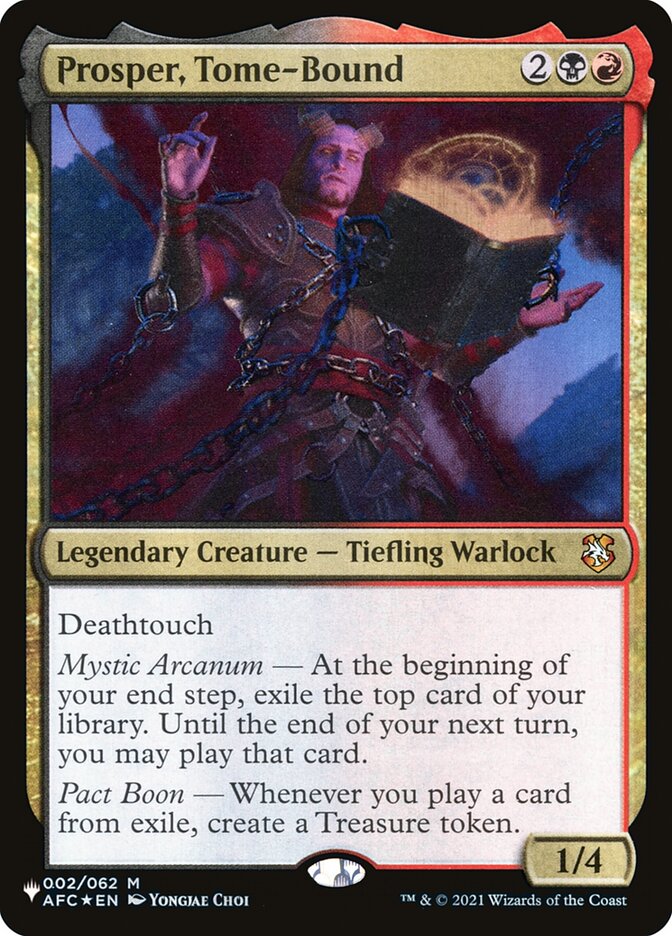 Prosper, Tome-Bound - The List (PLST)