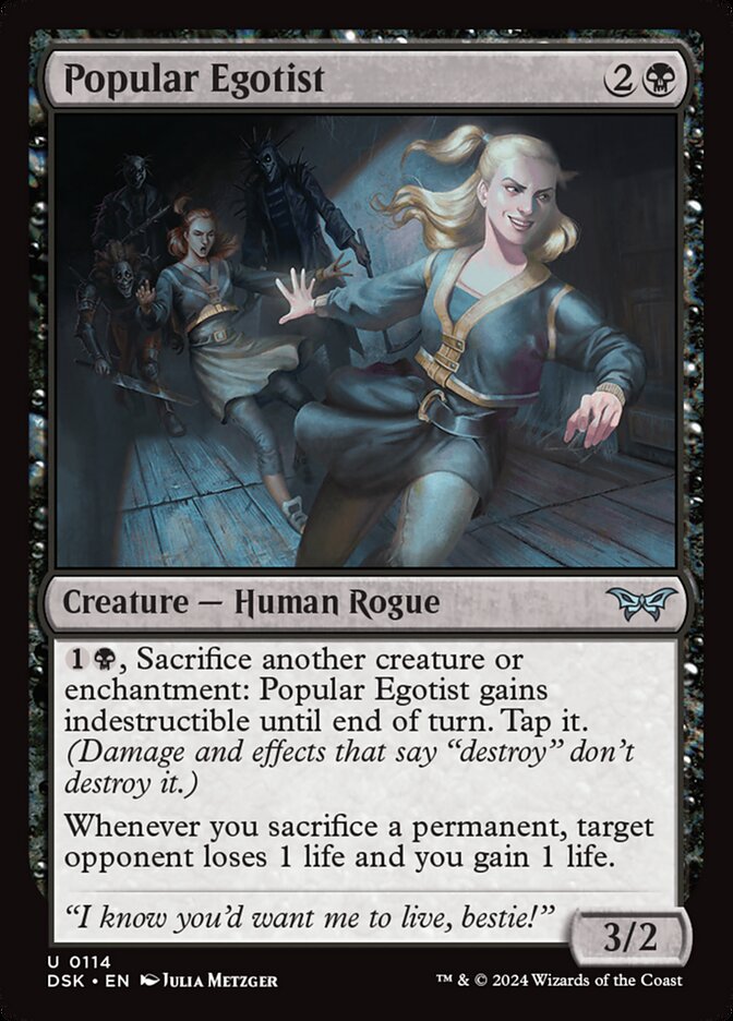 Popular Egotist - [Foil] Duskmourn: House of Horror (DSK)