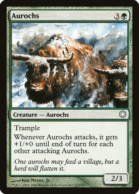 Aurochs (225) - Coldsnap Theme Decks (CST)