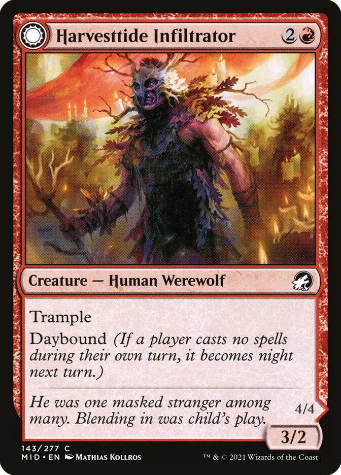 Harvesttide Infiltrator // Harvesttide Assailant (143) - Innistrad: Midnight Hunt (MID)