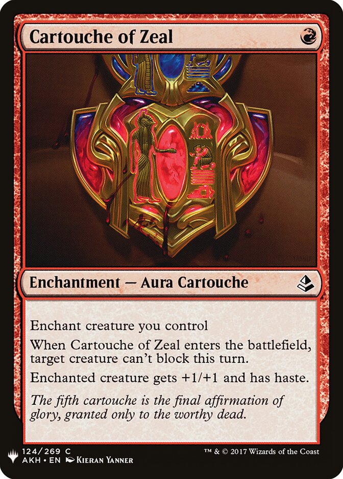 Cartouche of Zeal (AKH-124) - The List (PLST)