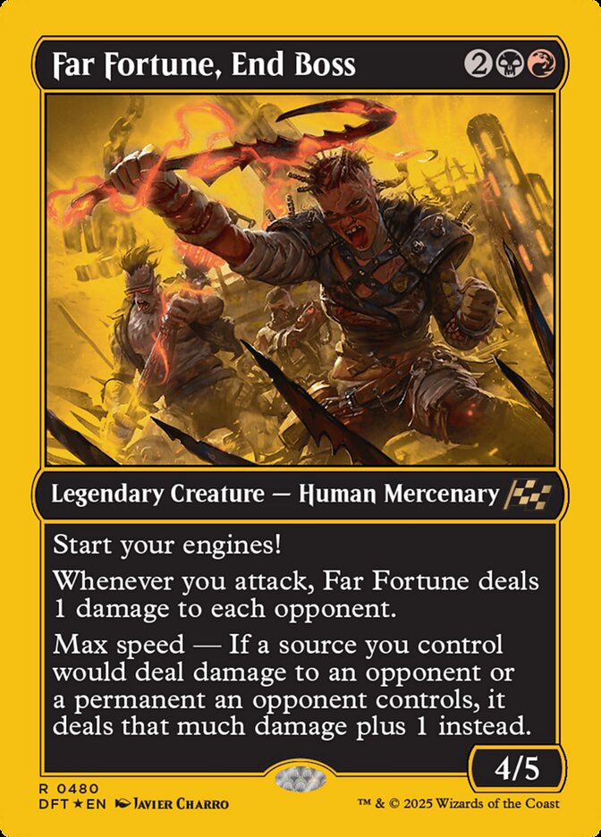 Far Fortune, End Boss - [First Place Foil] Aetherdrift (DFT)