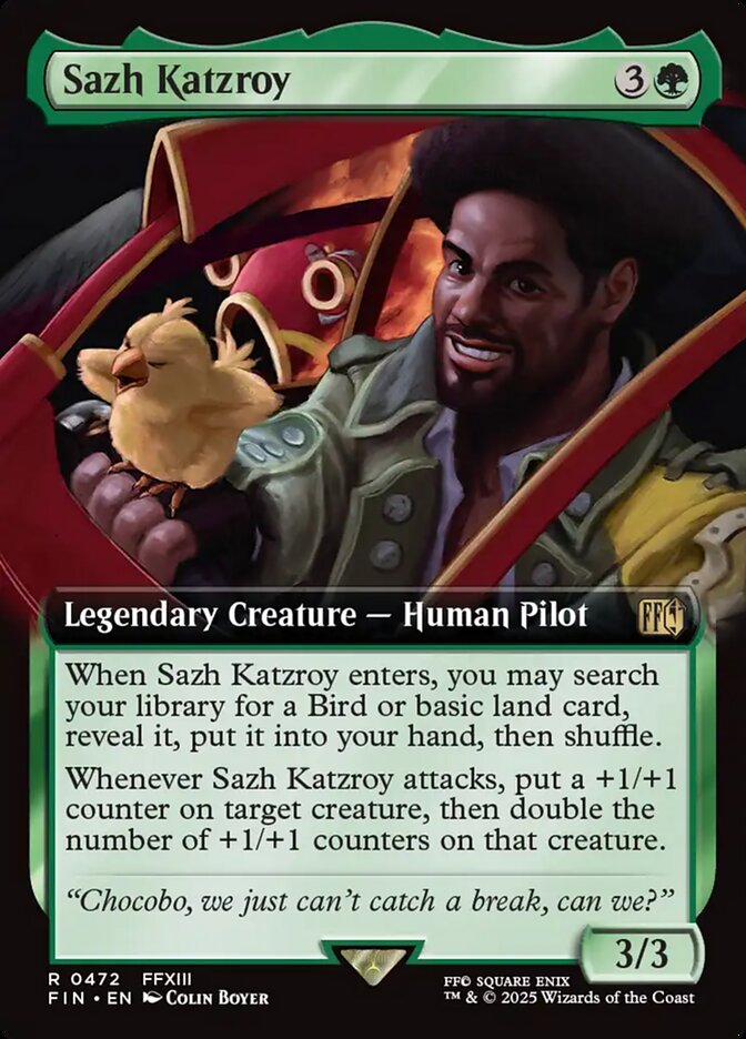 Sazh Katzroy (472) - [Foil, Extended Art] Final Fantasy (FIN)