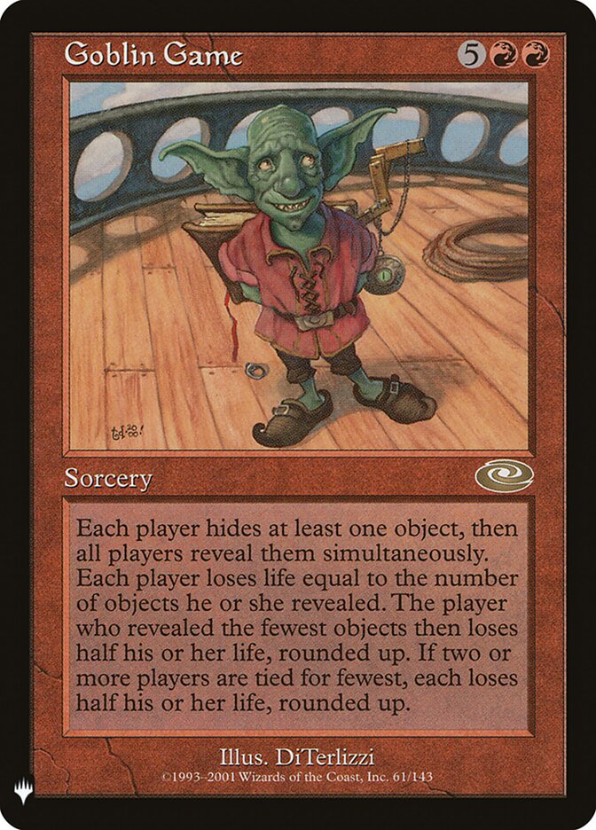 Goblin Game (PLS-61) - The List (PLST)