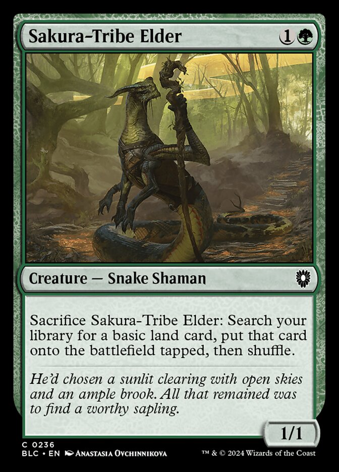 Sakura-Tribe Elder (236) - Bloomburrow Commander (BLC)