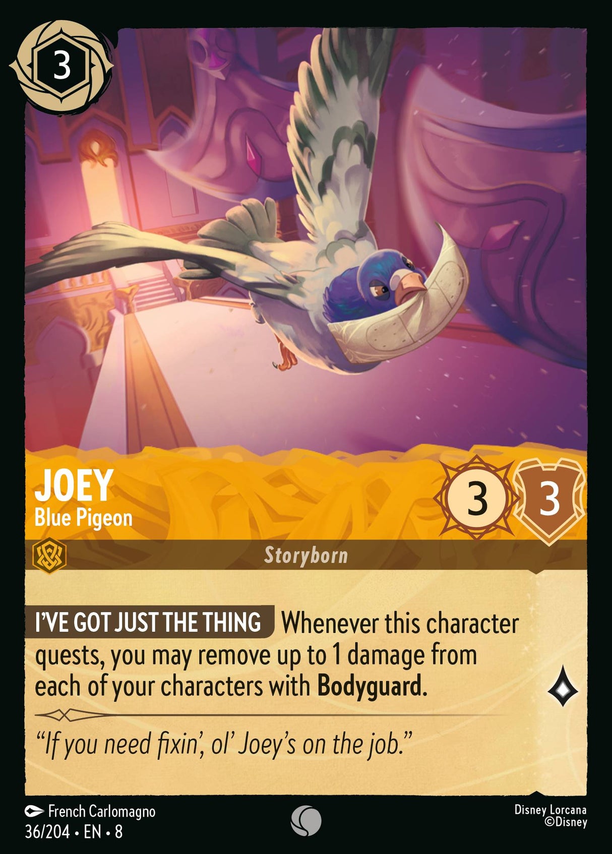 Joey - Blue Pigeon - [Foil] Reign of Jafar (8)