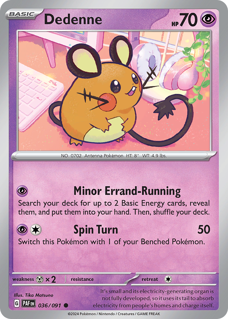 Dedenne (36/91) - Paldean Fates (PAF)