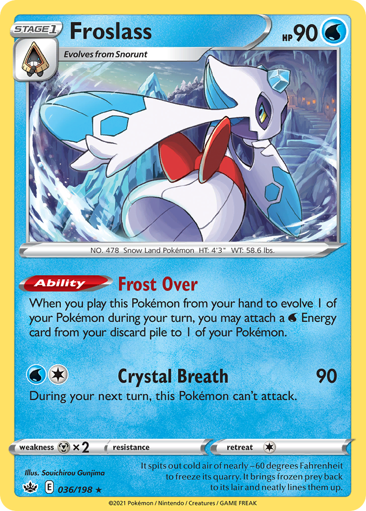 Froslass (36/198) - [Holo Foil] Chilling Reign (CRE)