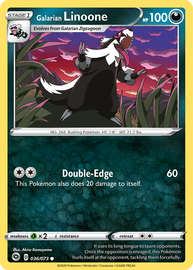 Galarian Linoone (36/73) - [Reverse Holo] Champion's Path (CPA)