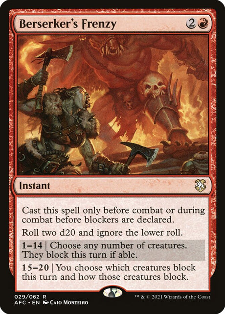 Berserker's Frenzy (29) - Forgotten Realms Commander (AFC)