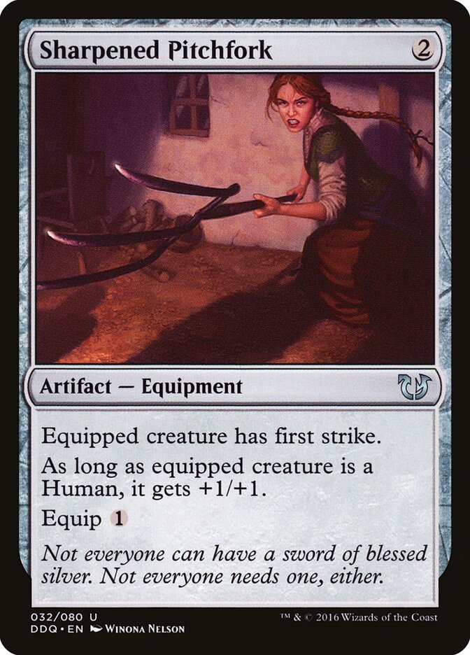 Sharpened Pitchfork (32) - Duel Decks: Blessed vs. Cursed (DDQ)