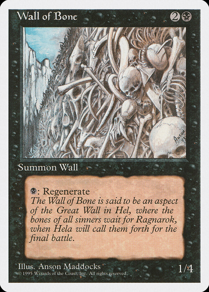 Wall of Bone (168) - Fourth Edition (4ED)