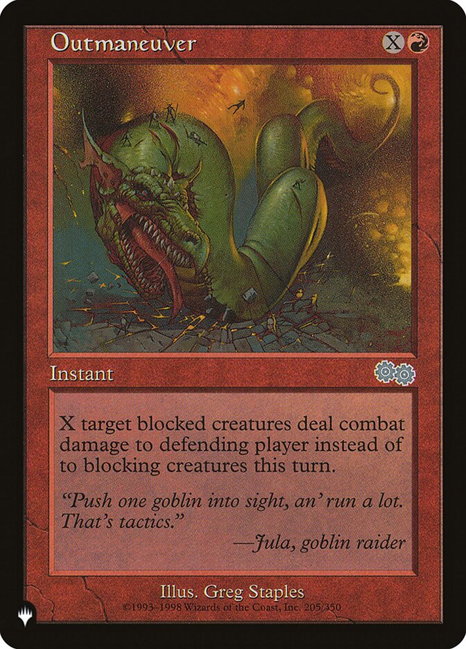 Outmaneuver (USG-205) - The List (PLST)