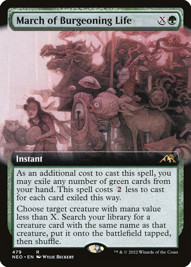 March of Burgeoning Life (479) - Kamigawa: Neon Dynasty (NEO)