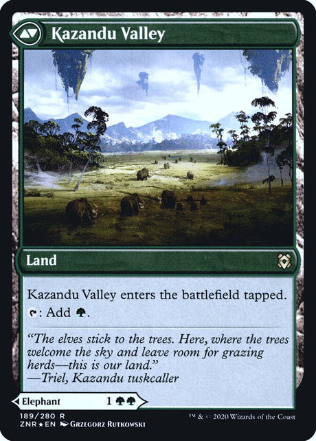 Kazandu Mammoth // Kazandu Valley (189s) - Zendikar Rising Promos (PZNR)