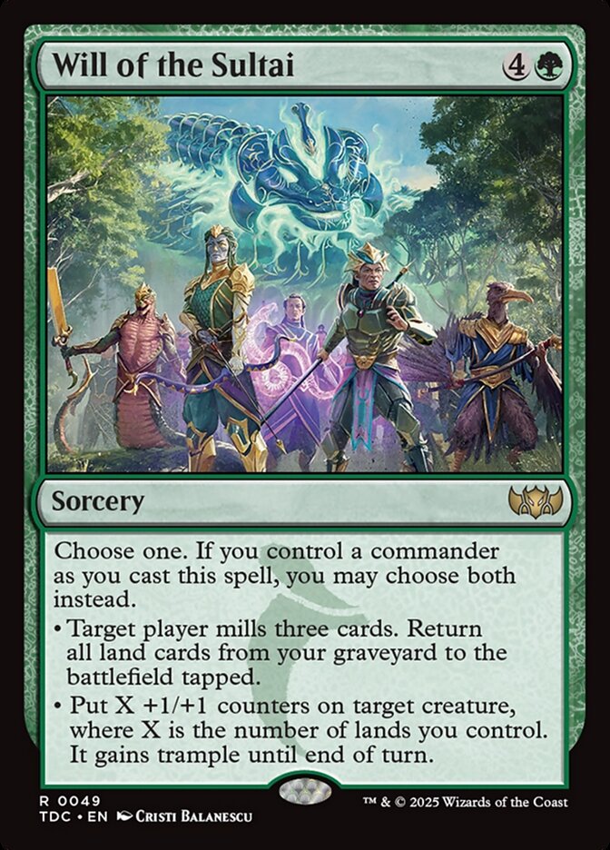 Will of the Sultai (49) - Tarkir: Dragonstorm Commander (TDC)